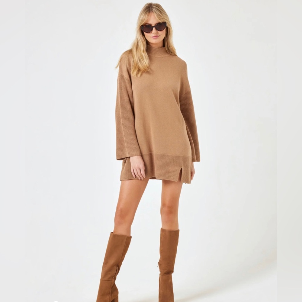 L*Space Tan Sweater Dress